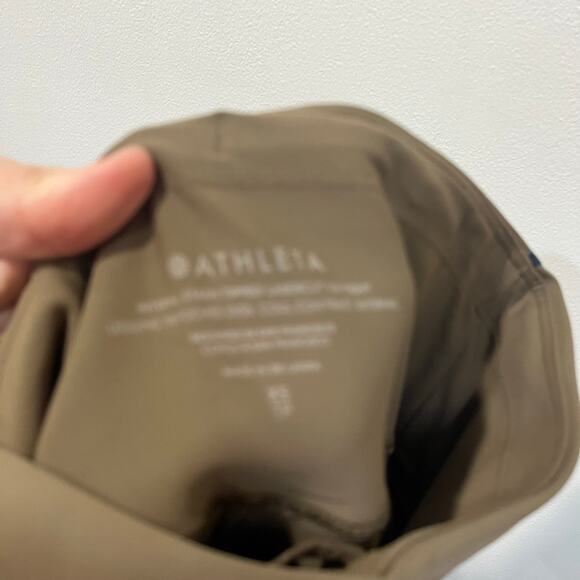 Athleta Interval Stash Laser Cut 7/8 Tights XS Tan Sculpt High Rise Leggings - Picture 6 of 9